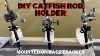 Boat cleat rod holder No drilling stainless steel strong and removable Fishing Rod Holder