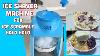 Tabletop Electric Stainless Steel Ice Crusher Shaver Machine Crushed Ice Maker